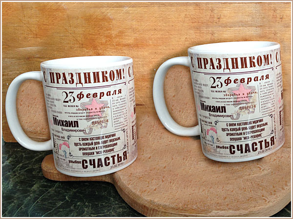 Нанесение большой картинки на кружку